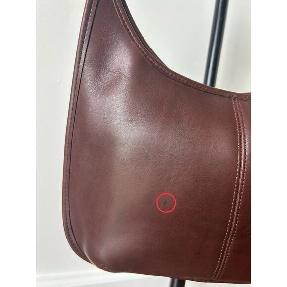 Vintage Y2K 90s Coach Shoulder Bag 9025 Ergo Zip Mahogany Brown No HangTag 1998 - Picture 4 of 16